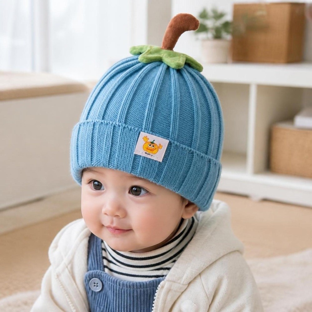 หมวกไหมพรมเด็กน่ารักสไตล์นุ่มน - Beanie Cuffed Knit บทวิจารณ์และราคา