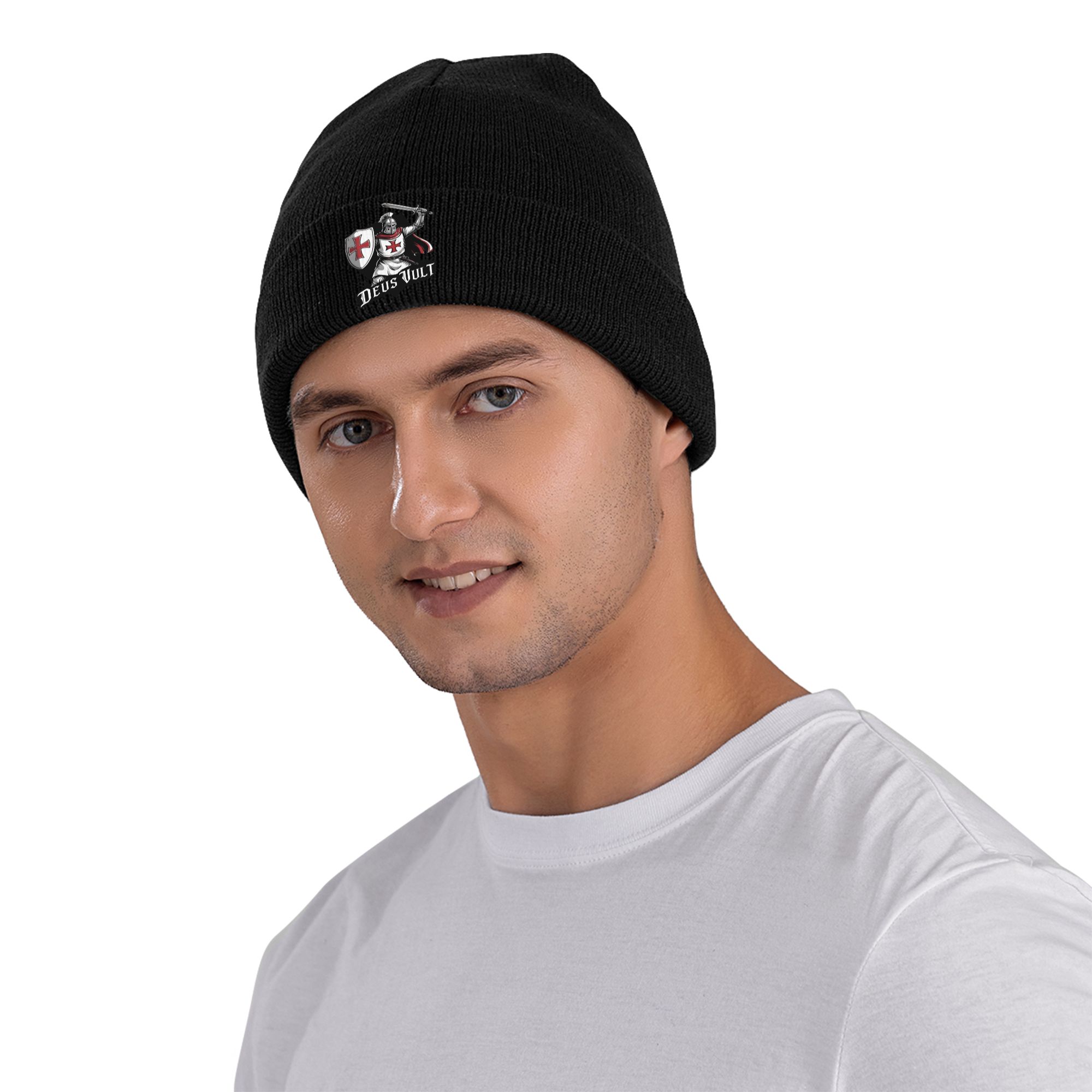 Deus Vult - หมวกบีนนี่ถักลายริ - Beanie Cuffed Knit บทวิจารณ์และราคา