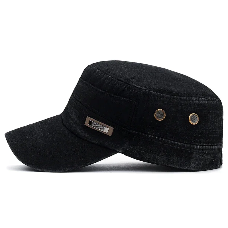 ทหารนายร้อยแบนหมวกแฟชั่นเสื้อผ - Snapback Hat Flat บทวิจารณ์และราคา